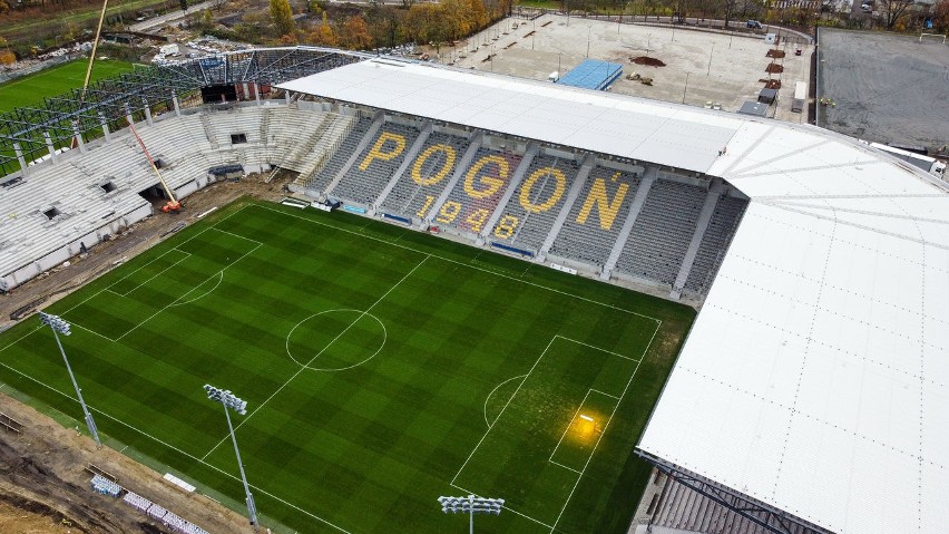 Zdjęcia stadionu Pogoni Szczecin - 19.11.2020