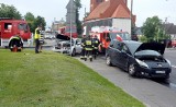 Wypadek dwóch aut w Rynarzewie [zdjęcia]