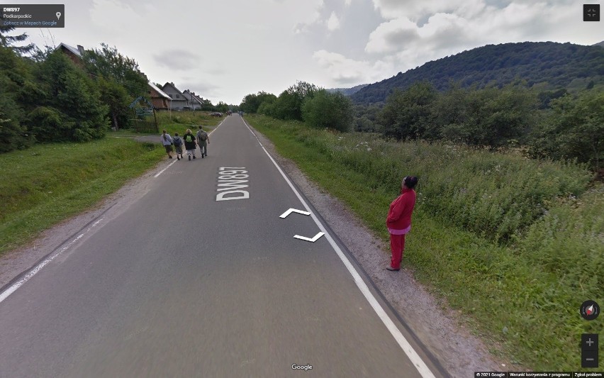 Google Street View w Bieszczadach. W jakich okolicznościach kamery Google złapały turystów?