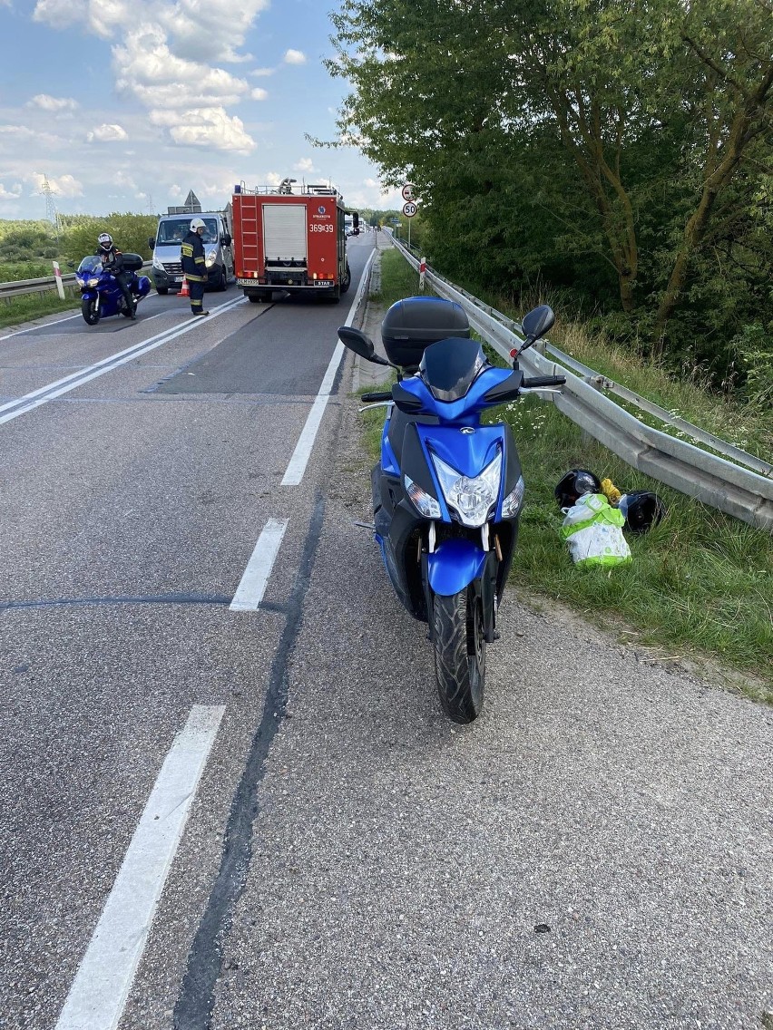 Wypadek w miejscowości Wizna na drodze krajowej nr 64