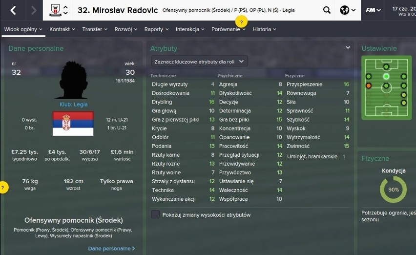 Miroslav Radović (Legia Warszawa) - na Serbie opiera się gra...