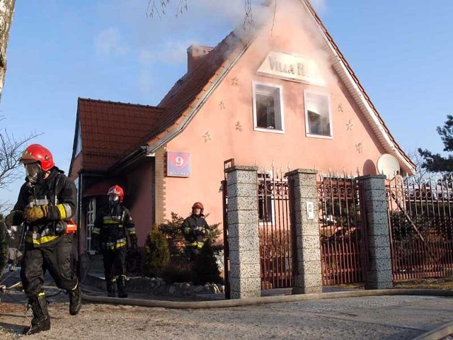 Pożar klubu nocnego Villa Rose w Koszalinie.