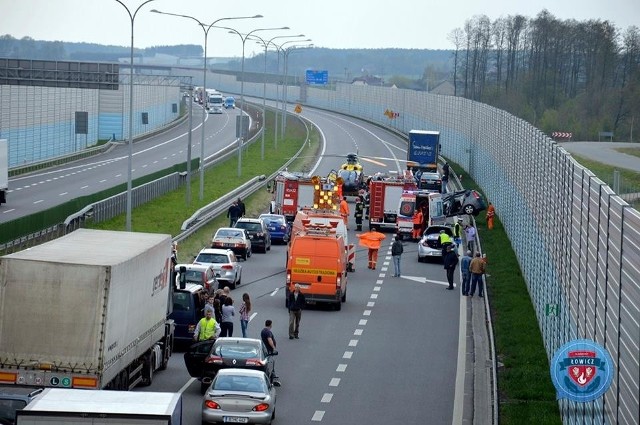 Wypadek na A2 Stryków - Łyszkowice