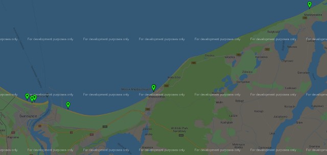 Sinice w Bałtyku 2018 - zamknięte i otwarte plaże (mapa)