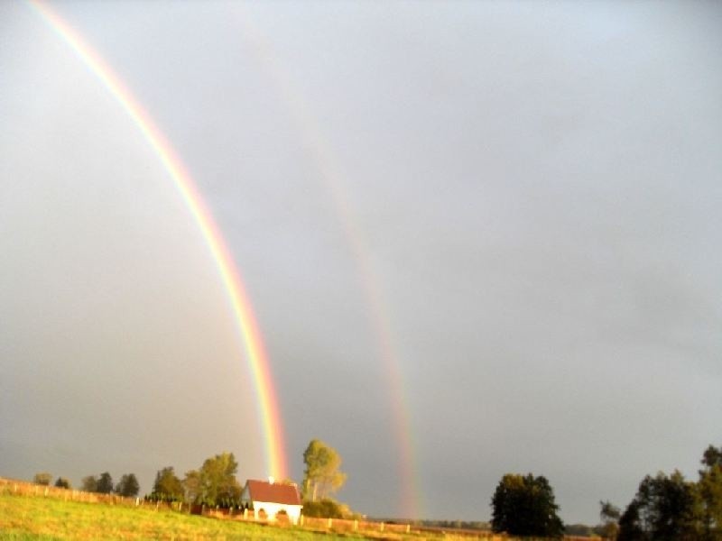 Podwójna tęcza nad Topilcem