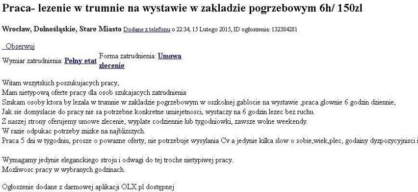 Oto najdziwniejsze ogłoszenia o pracę: "Zatrudnimy kobietę na pierogi i surówki"