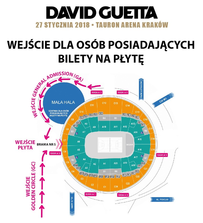 David Guetta: Tauron Arena Kraków CENY, MAPA, DOJAZD Niezbędnik koncertowy 