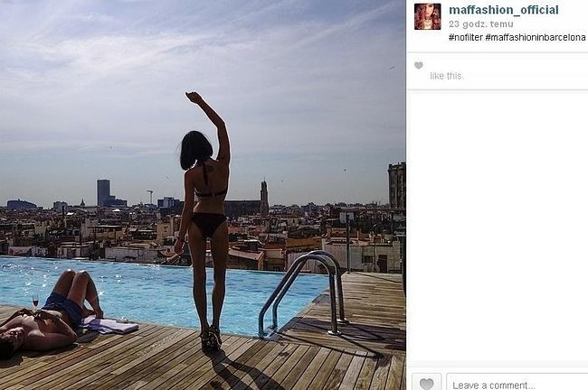 Maffashion w Barcelonie (fot. screen z Instagram.com)