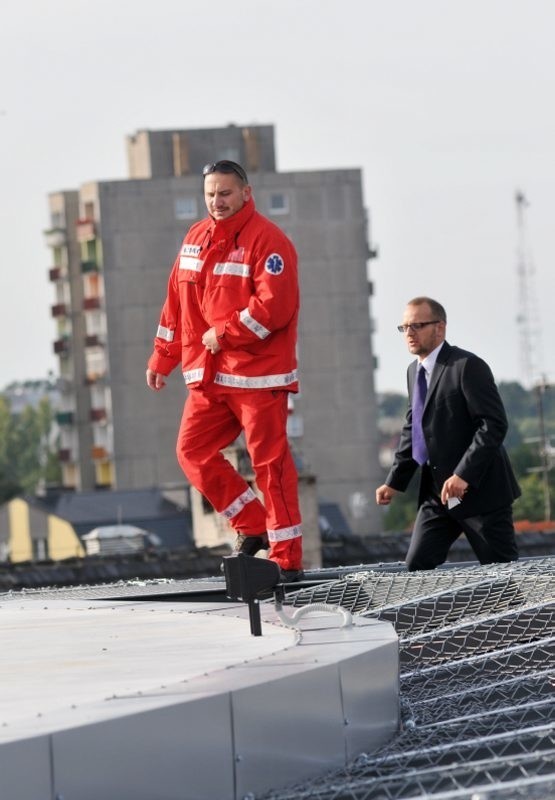 Pierwsze lądowisko w kraju takiej konstrukcji dla śmigłowców...