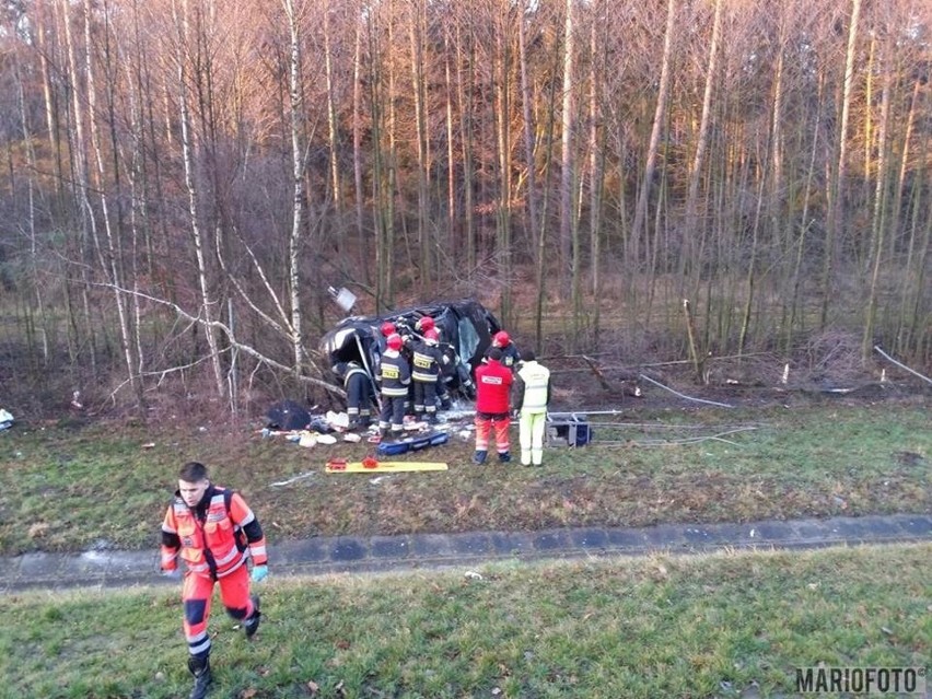 Dwie osoby poszkodowane w wypadku na autostradzie A4