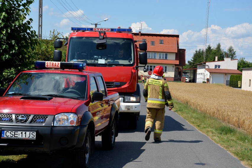 Strażacy gasili pożar domu w Sypniewie, którego źródłem było...