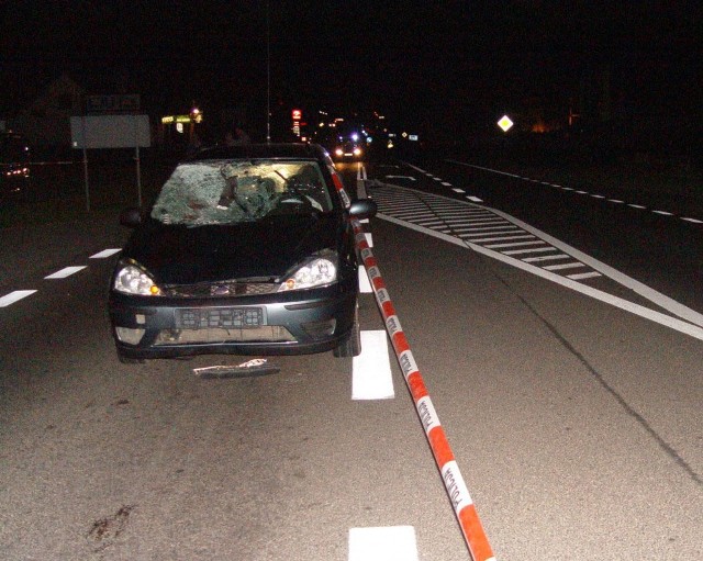 Potrącony mężczyzna zmarł na miejscu.