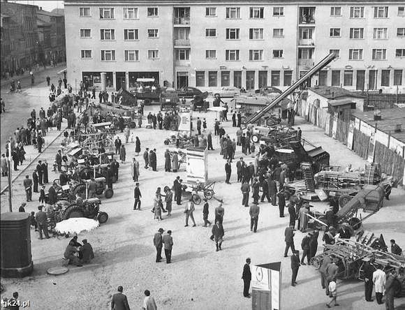 Koszalin, rok 1954, Rynek Staromiejski.