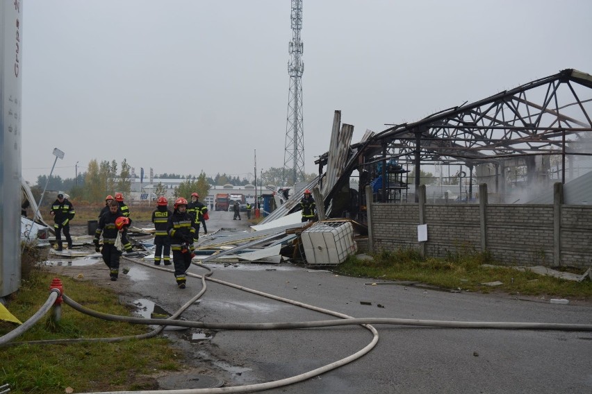 Wybuch w hali produkcyjnej przy ulicy Witosa w Radomiu.