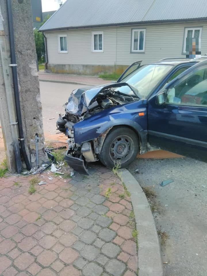 Wypadek w Suchowoli na skrzyżowaniu ulic Augustowskiej i...