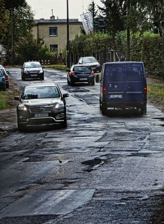 Taki wygląda dojazd na Piaski