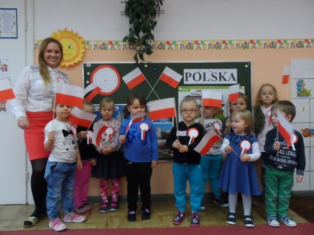 Obchody Święta Niepodległości w Przedszkolu w Malechowie