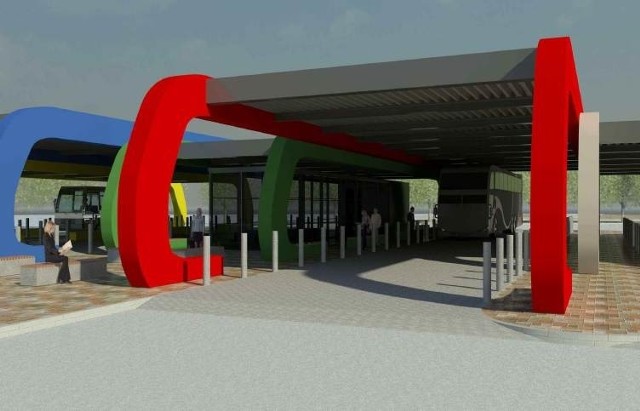 Tak według koncepcji będzie wyglądał nowy dworzec autobusowy w Jędrzejowie.