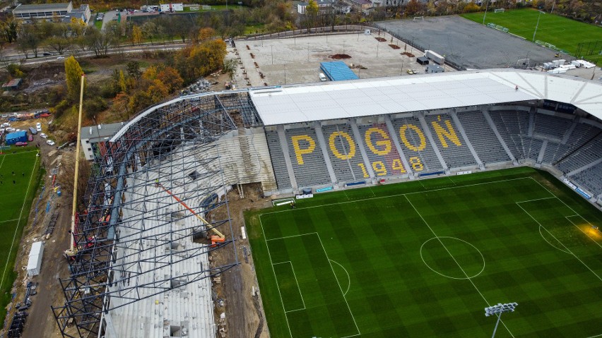 Zdjęcia stadionu Pogoni Szczecin - 19.11.2020