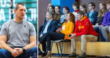 Mistrz Olimpijski spotkał się ze studentami Politechniki Białostockiej. Wojciech Nowicki odwiedził swoją Alma Mater
