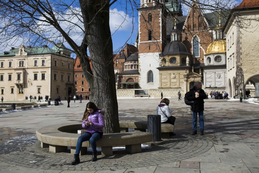 Pierwszy dzień kalendarzowej wiosny w Krakowie