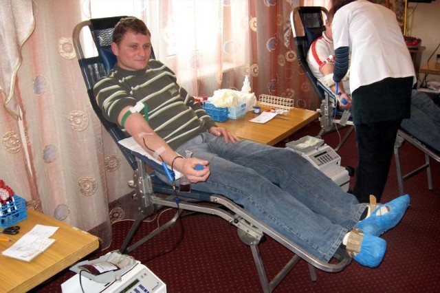 Piotr Broda z Lipska już po raz szósty oddawał krew dla innych.