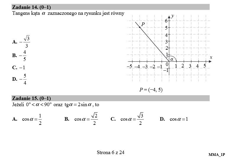 Matura 2015 - matematyka - arkusz cke - odpowiedzi -...