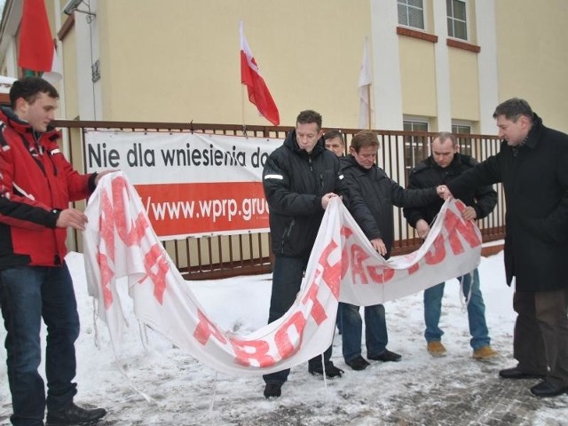 Związkowcy protestują