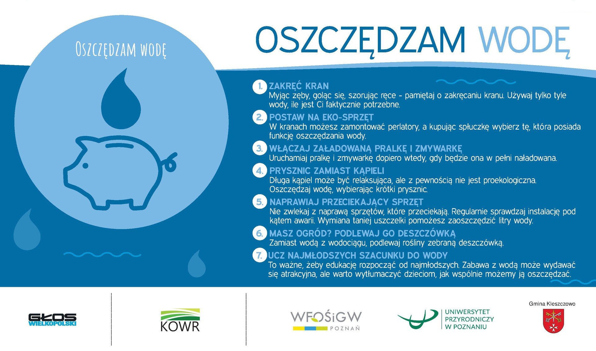 Akcja Głosu Wielkopolskiego: oszczędzam wodę! | Głos Wielkopolski