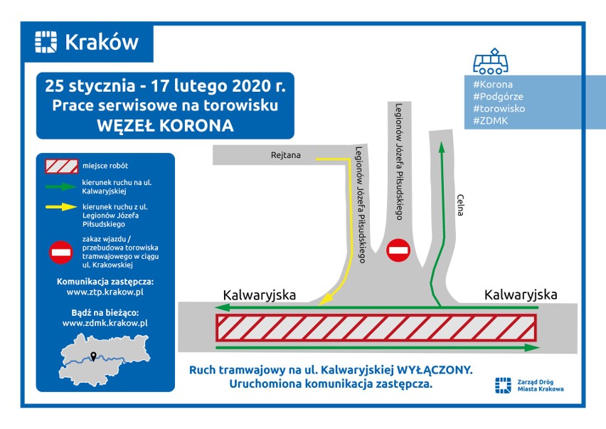 Mapa prezentująca planowane zmiany