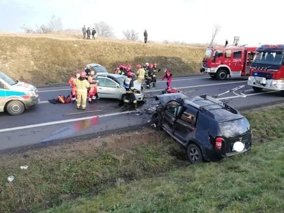 Wypadek na DK 94 w Czajowicach. Zdjęcia dzięki uprzejmości...