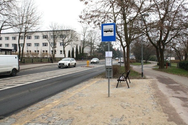 Nowy przystanek na ul. Orląt Lwowskich w Koszalinie.