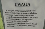 KOSTRZYN NAD ODRĄ. Będzie transport do szkół dla dzieci z terenu miasta? Na przystankach zawisły ogłoszenia, które zaniepokoiły mieszkańców