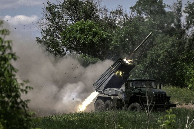Ukraiński atak na rosyjskie pozycje.