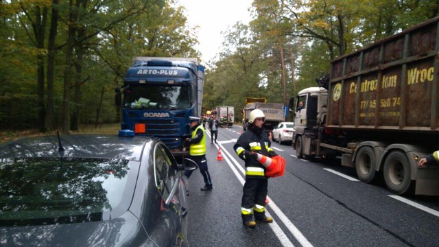 Wypadek na dk 46 w okolicach Dąbrowy