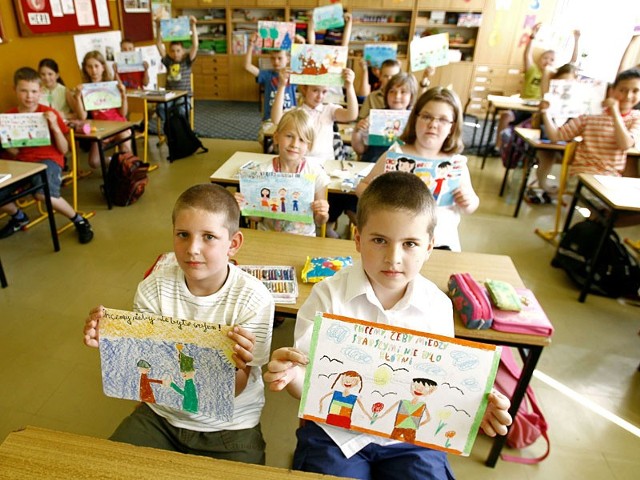 Dzieciaki z 3c liczą, że ich rysowane przesłanie dorośli wezmą sobie do serc.