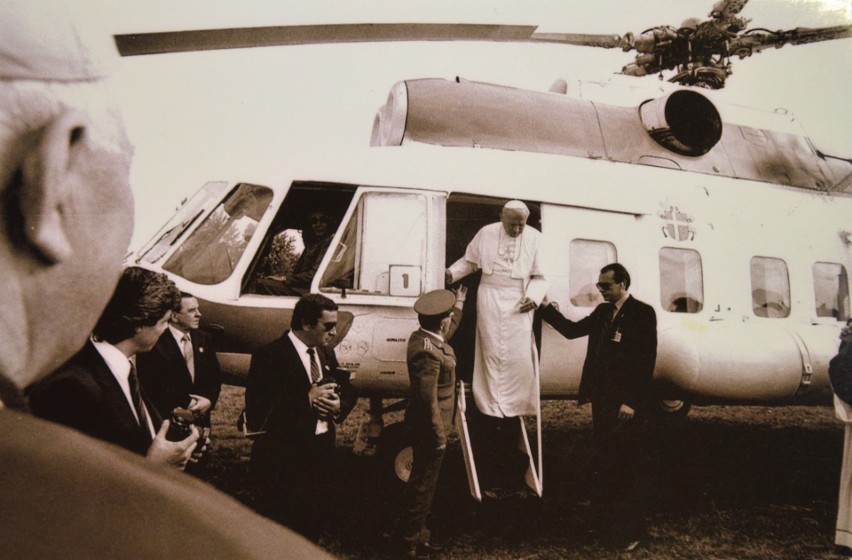 Papież Jan Paweł II na Górze św. Anny.