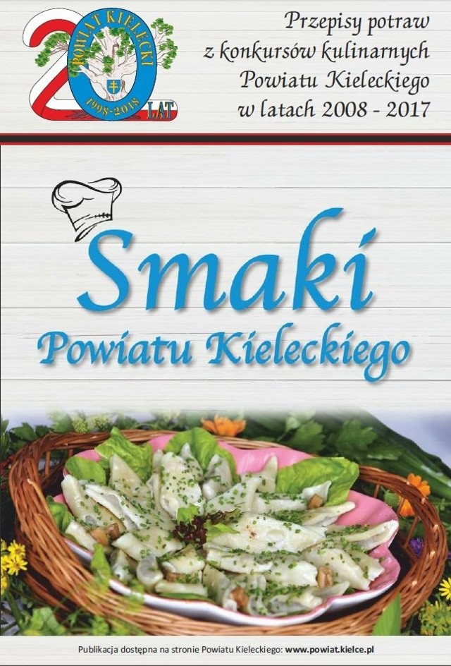 Starostwo Powiatowe w Kielcach wydało książkę kulinarną "Smaki Powiatu Kieleckiego", w której zostało zgromadzonych 270 przepisów - ich autorami są uczestnicy 10 edycji konkursów kulinarnych "Na tradycyjną i najsmaczniejszą potrawę powiatu kieleckiego". Przepisy są różnorodne, choć mocny nacisk postawiono na dania regionalne, tradycyjne. Taki tytuł przewodni przyświecał bowiem pierwszym 7 edycjom konkursu, kolejne zakładały użycie konkretnych składników, wciąż jednak silnie kojarzących się z naszym regionem - kaszą, ziemniakami, kapustą i wołowiną.- W  publikacji znajdują się oryginalne przepisy, przekazywane bezpośrednio przez uczestników konkursów. Dania przygotowywane są w niepowtarzalnej, wielopokoleniowej atmosferze, która dodatkowo serwuje nam wspaniałą lekcję historii smaku naszego regionu - mówi Michał Godowski, starosta powiatu kieleckiego.Jakie pomysły kulinarne znajdziemy w książce? Oto zapowiedź - przepisy na zwycięskie przepisy każdej z edycji konkursu. ZOBACZ NA KOLEJNYCH SLAJDACH>>>ZOBACZ TAKŻE:TOP 15 miejsc w Świętokrzyskiem widzianych z kosmosuZOBACZ TAKŻE: MUZOtok. Katarzyna Groniec o najnowszej swojej płycie "Ach!"Źródło:vivi24