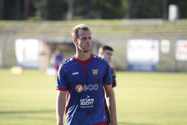 Jakub Habusta wystąpił w sparingu z GKS-em Bełchatów w drugiej połowie.