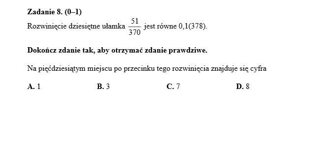 Egzamin gimnazjalny 2014 MATEMATYKA: Figury i potęgi na teście - ARKUSZE CKE - ODPOWIEDZI - KLUCZ