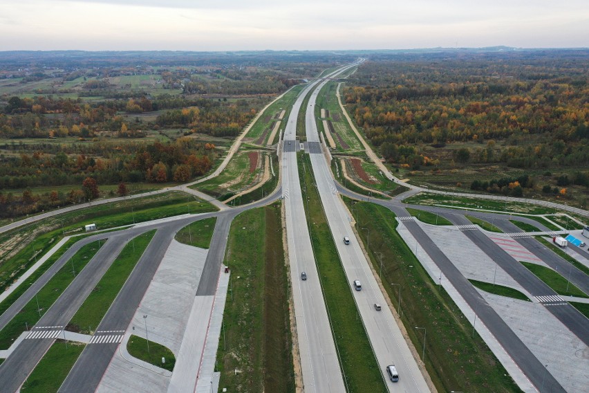 MOP-y przy autostradzie A1. Na zdjęciu MOP Starcza Wschód i...