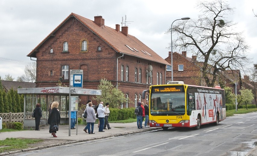 16.04.2014 wroclaw brochow dzielnica osiedle  autobus...