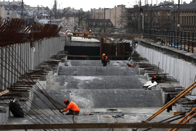 Budowa estakad kolejowych w centrum Krakowa