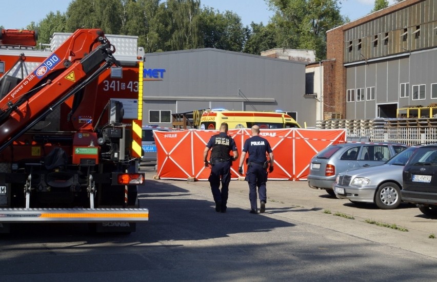 Śmiertelny wypadek  w firmie Konmet w Redzikowie