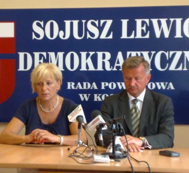 Krystyna Kościńska i Stanisław Wziątek z SLD.