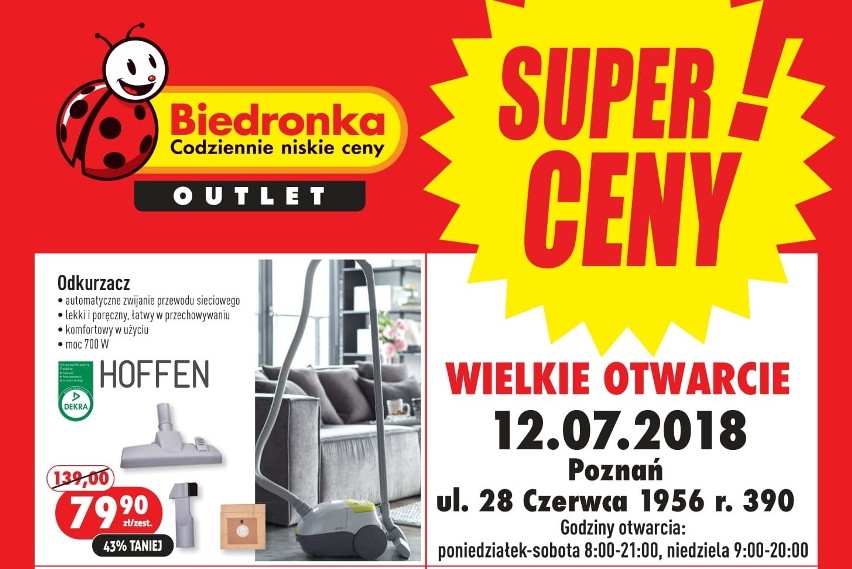 Promocyjne ceny produktów w sklepie Biedronka Outlet w...