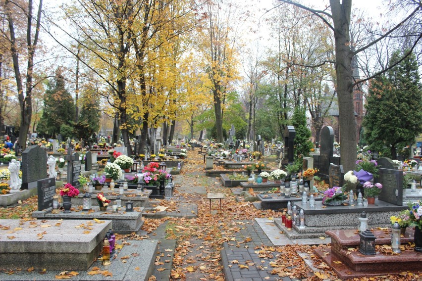 We wtorek - 3 listopada - tłumów na cmentarzu Mater Dolorosa...