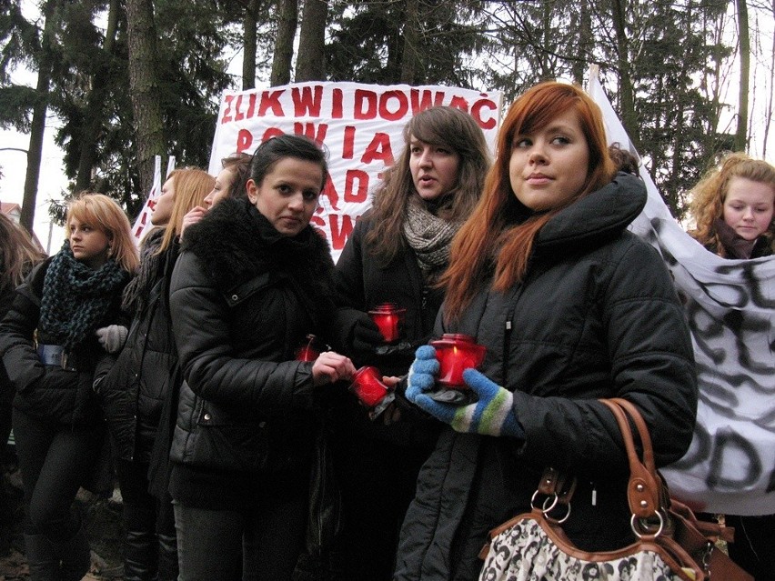 Protest licealistów z Miastka