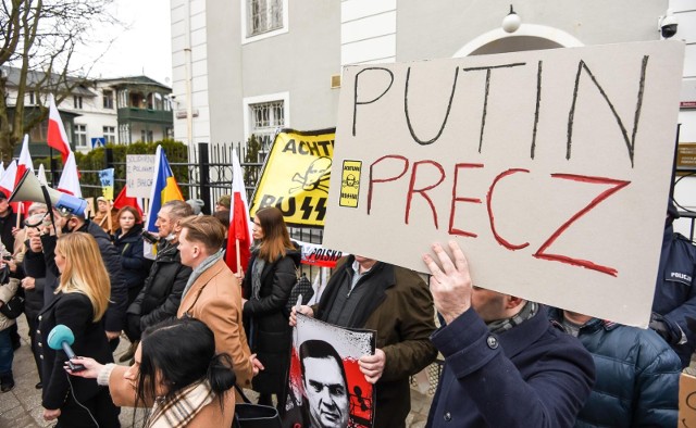 Trójmiasto - protesty przeciwko wojnie w Ukrainie