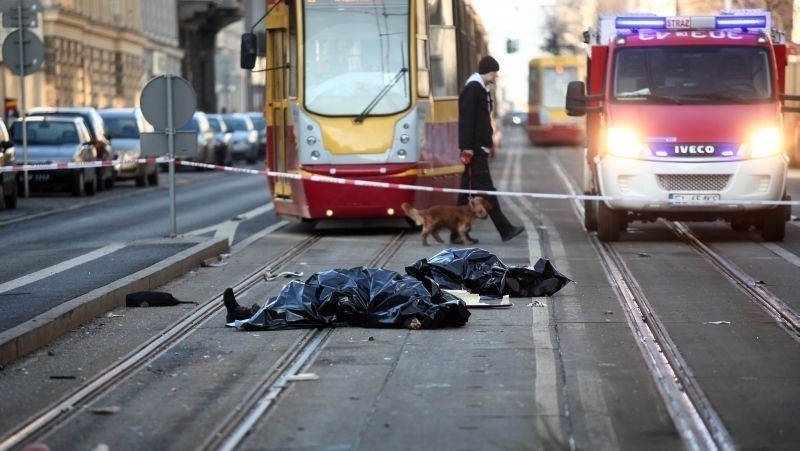 Wypadek Piotrkowska. Dwie osoby nie żyją. Motorniczy był pijany! Posłuchaj, co mówił po wypadku